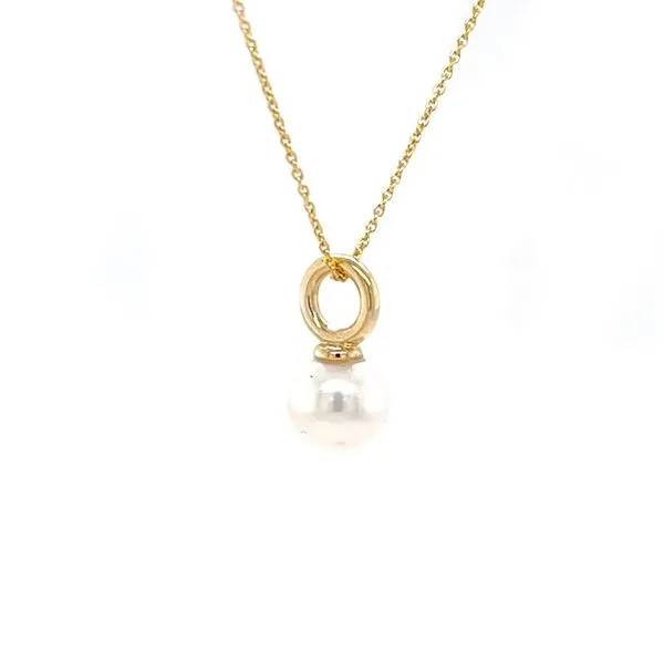 14K Yellow Gold Freshwater Pearl Pendant Necklace Image 3 Minor Jewelry Inc. Nashville, TN