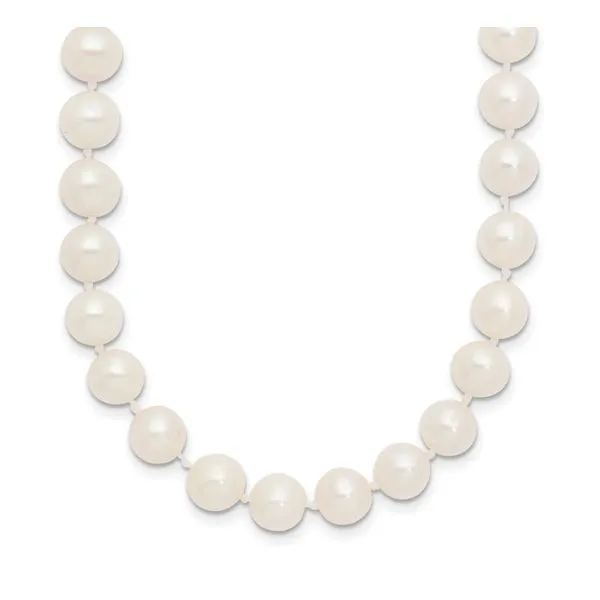 7-8mm White Near-Round Freshwater Cultured Pearl 18-inch ...