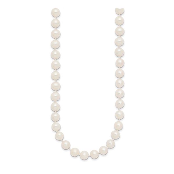 7-8mm White Near-Round Freshwater Cultured Pearl 18-inch Necklace Image 2 Minor Jewelry Inc. Nashville, TN