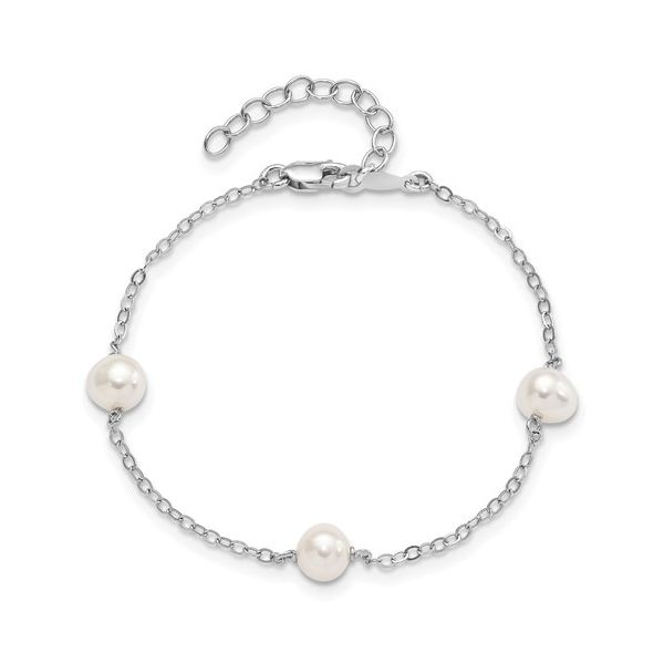 Sterling Silver and Freshwater Pearl Bracelet Image 2 Minor Jewelry Inc. Nashville, TN