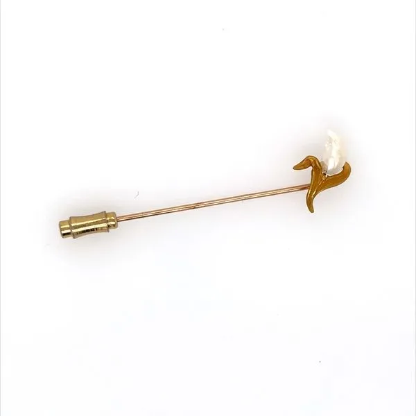 10K Yellow Gold Estate Pearl Hat Pin Minor Jewelry Inc. Nashville, TN