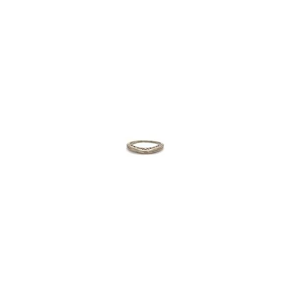 14K White Gold Minor Jewelry Made Engraved Curved Wedding Band Minor Jewelry Inc. Nashville, TN
