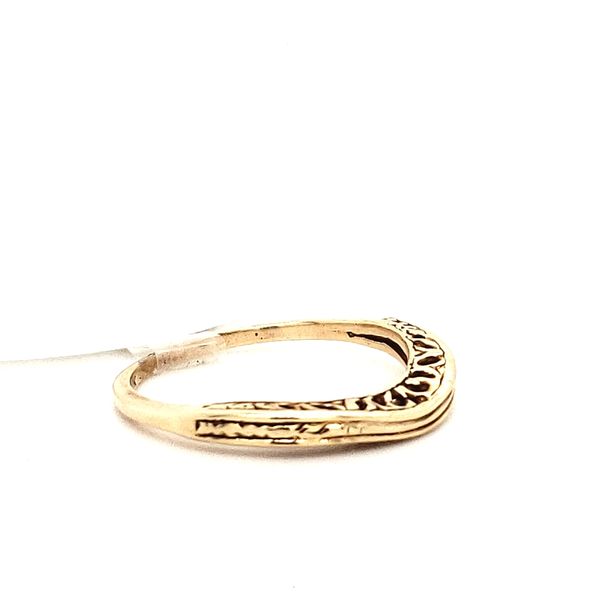 10K Yellow Gold Curved Band Made by Minor Jewelry Image 2 Minor Jewelry Inc. Nashville, TN