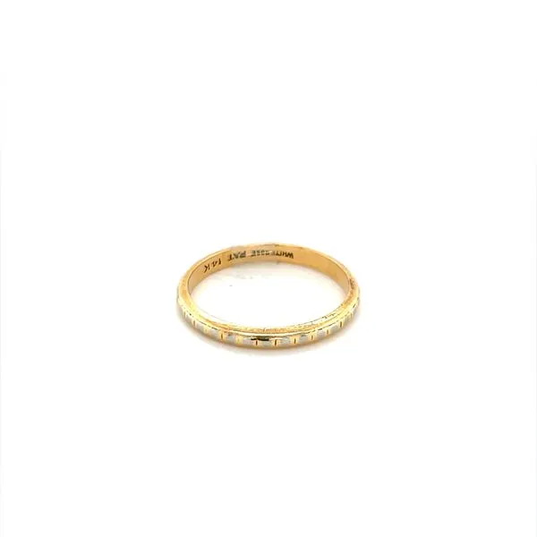 14K Yellow Gold Half Round Wedding Band Image 2 Minor Jewelry Inc. Nashville, TN
