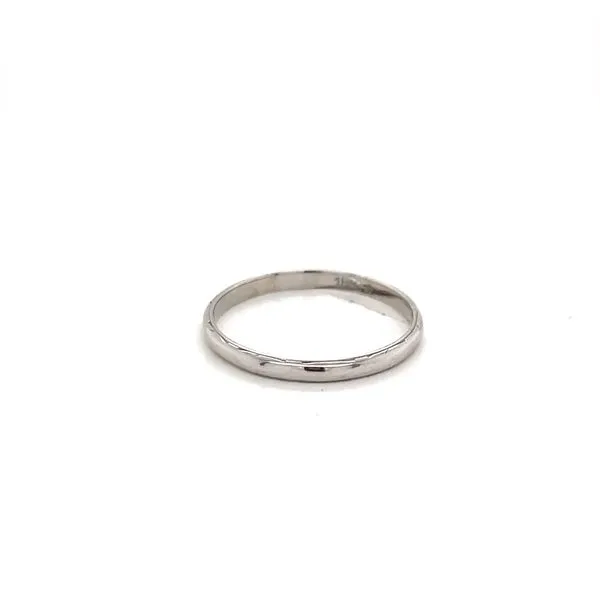 18K White Gold Half Round Wedding Band Minor Jewelry Inc. Nashville, TN