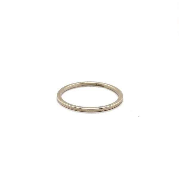 14K White Gold Flat Wedding Band similar item image