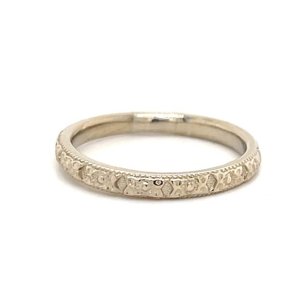 14K White Gold Engraved Minor Jewelry Made Band Minor Jewelry Inc. Nashville, TN