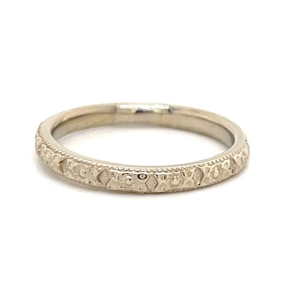 14K White Gold Minor Jewelry Made Engraved Wedding Minor Jewelry Inc. Nashville, TN