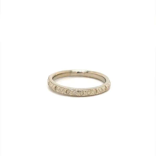 14K White Gold Engraved Wedding Band Minor Jewelry Inc. Nashville, TN