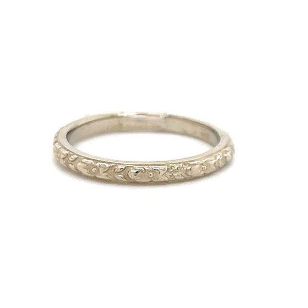 14K White Gold Minor Jewelry Made Engraved Wedding Band Minor Jewelry Inc. Nashville, TN