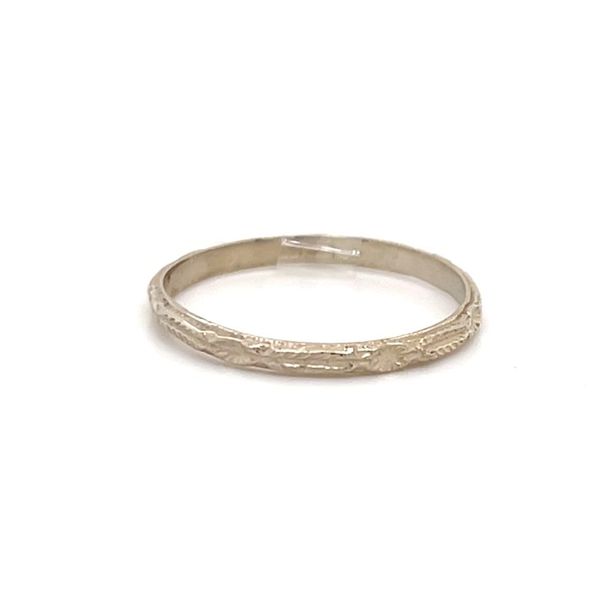 14K White Gold Engraved Wedding Band Minor Jewelry Inc. Nashville, TN