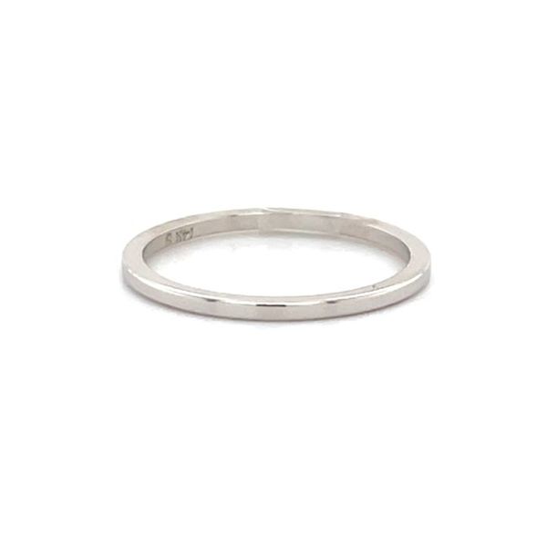 14K White Gold Flat Wedding Band Minor Jewelry Inc. Nashville, TN
