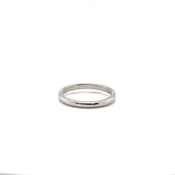Platinum Half Round Wedding Band Minor Jewelry Inc. Nashville, TN