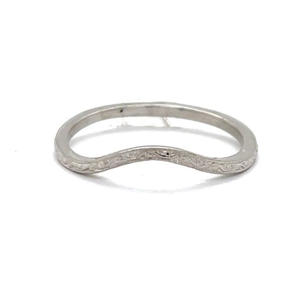 Platinum Engraved Curved Band Minor Jewelry Inc. Nashville, TN