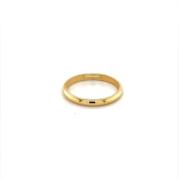 14K Yellow Gold Half Round Wedding Band similar item image