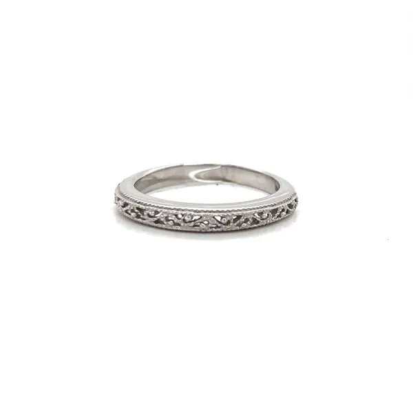 14K White Gold Filigree 3mm Wedding Band Minor Jewelry Inc. Nashville, TN