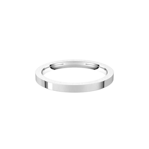 Platinum Comfort Fit Flat Band Minor Jewelry Inc. Nashville, TN