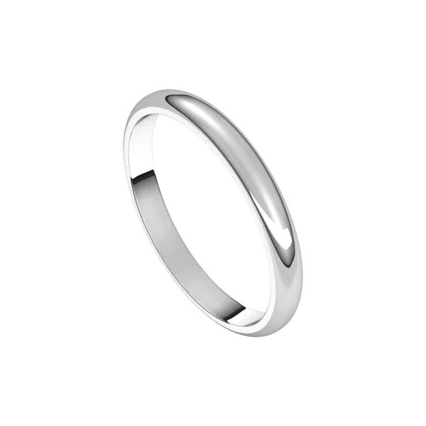 Platinum Half Round Wedding Band Minor Jewelry Inc. Nashville, TN