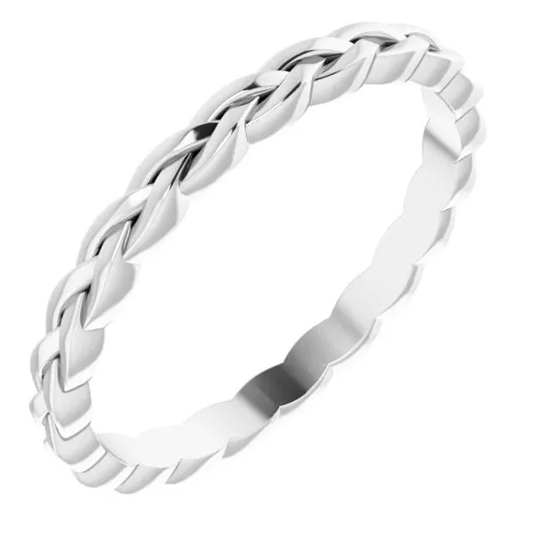 14k White Gold Woven Wedding Band Minor Jewelry Inc. Nashville, TN