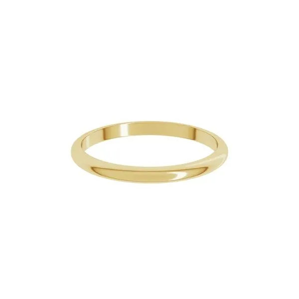 14K Yellow Gold Half Round 2mm Wedding Band Minor Jewelry Inc. Nashville, TN