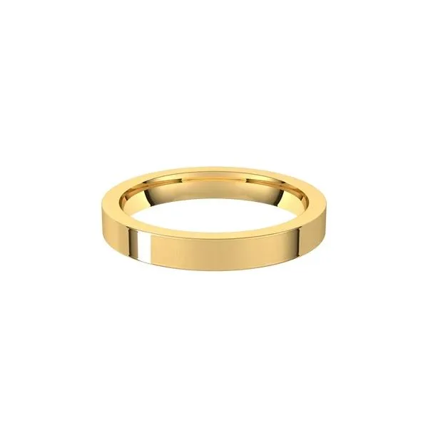14K Yellow Gold Flat Comfort Fit Women's Wedding Band Image 2 Minor Jewelry Inc. Nashville, TN
