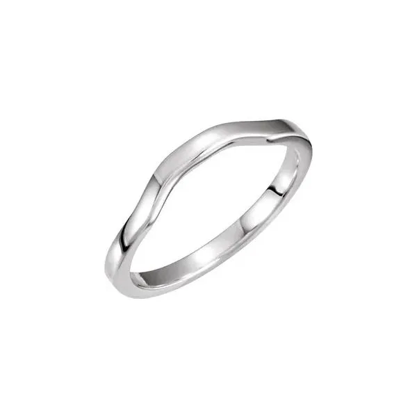 14K White Gold Curved Enhancer Band Minor Jewelry Inc. Nashville, TN