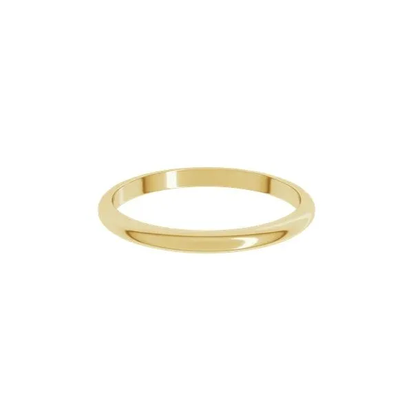 14K Yellow Gold Half Round 2mm Wedding Band Minor Jewelry Inc. Nashville, TN