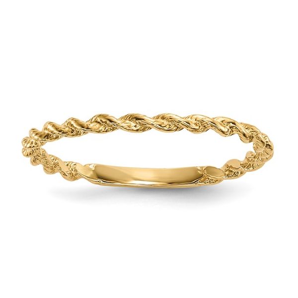 14K Yellow Gold 1.3mm Twisted Rope Wedding  Band Minor Jewelry Inc. Nashville, TN