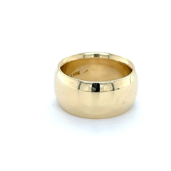 18K Yellow Gold Estate 9.5mm Wedding Band Image 2 Minor Jewelry Inc. Nashville, TN
