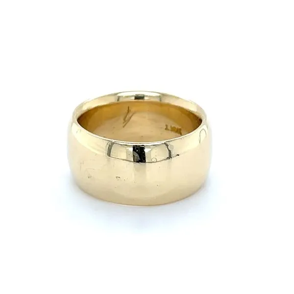 18K Yellow Gold Estate 9.5mm Wedding Band Image 3 Minor Jewelry Inc. Nashville, TN