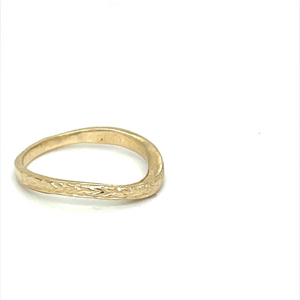 14K Yellow Gold Enhancer Contour 2mm Wedding Band Image 2 Minor Jewelry Inc. Nashville, TN