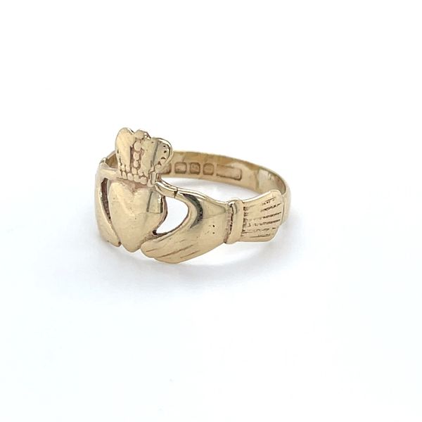 Yellow Gold 10k Claddagh Wedding Band Image 2 Minor Jewelry Inc. Nashville, TN