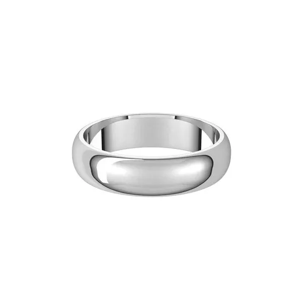 Sterling Silver Half Round Wedding Band Image 2 Minor Jewelry Inc. Nashville, TN