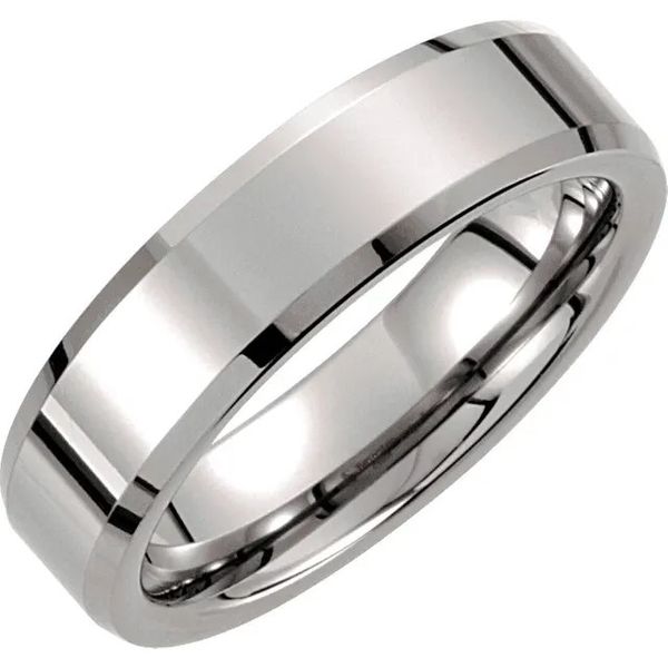 Tungsten Beveled Edge 6mm Wedding Band Minor Jewelry Inc. Nashville, TN