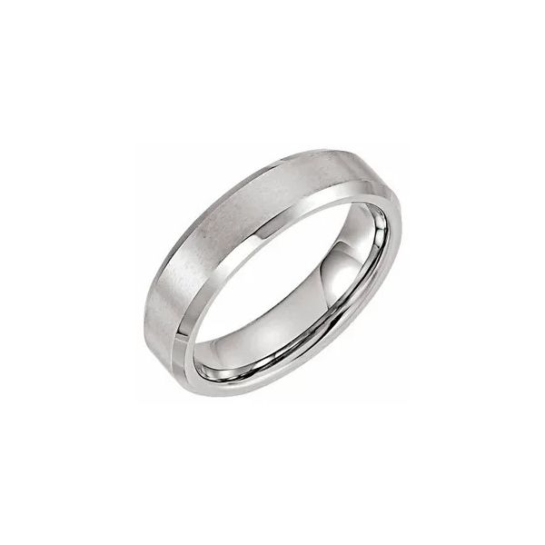 Tungsten Beveled Edge Eedding Band Minor Jewelry Inc. Nashville, TN