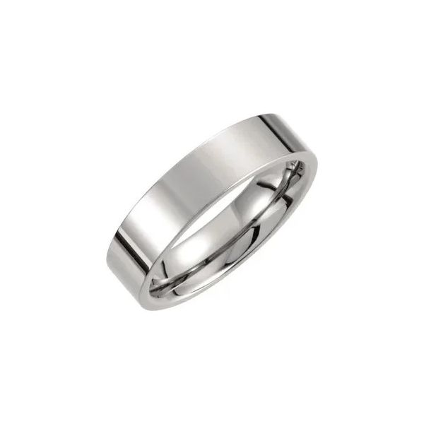 Titanium Flat Inside Round Wedding Band Minor Jewelry Inc. Nashville, TN