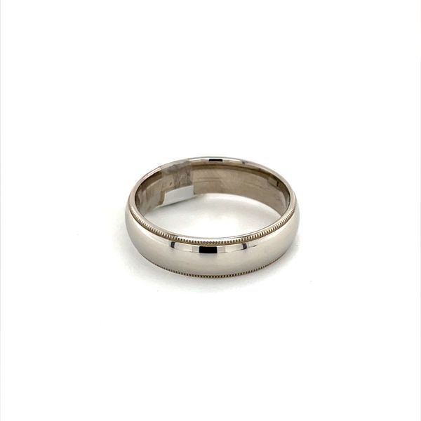 14K White Gold Milgrain Wedding Band Image 2 Minor Jewelry Inc. Nashville, TN