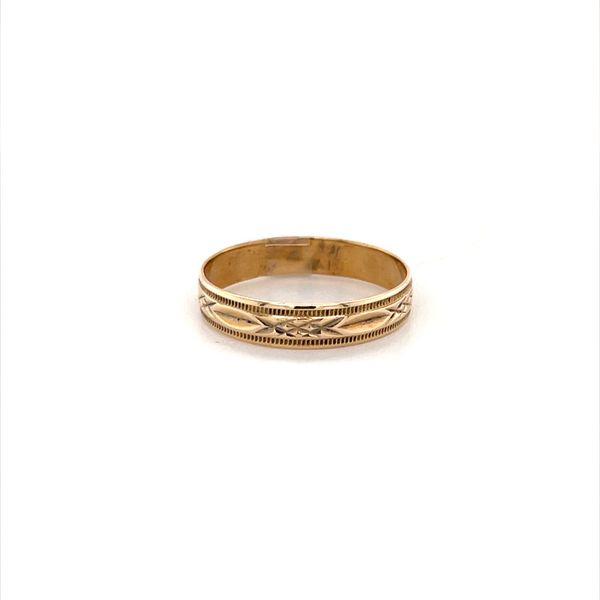10K Yellow Gold Estate 4.5mm Engraved/Filigree Wedding Band Minor Jewelry Inc. Nashville, TN