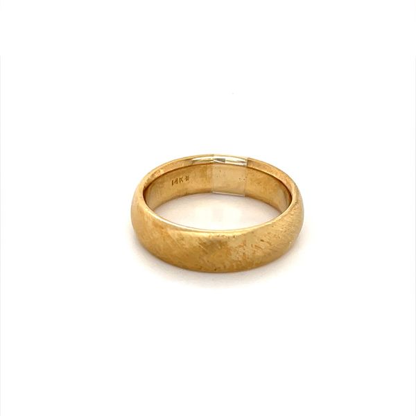 14K Yellow Gold Estate Comfort-Fit Satin Finish Wedding Band Image 2 Minor Jewelry Inc. Nashville, TN