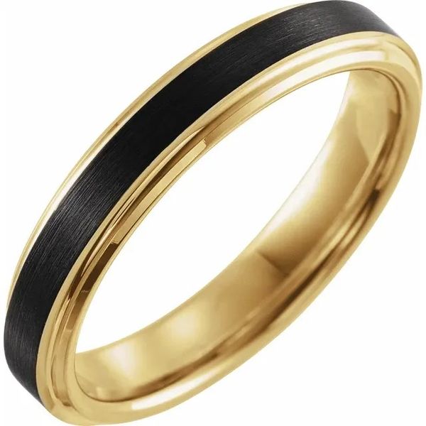 Tungsten 18K Yellow Gold Plated 4mm Wedding Band Minor Jewelry Inc. Nashville, TN