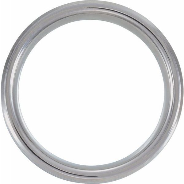 Tungsten 8mm Wedding Band with Wood and Imitation Meteorite Inlay Image 2 Minor Jewelry Inc. Nashville, TN