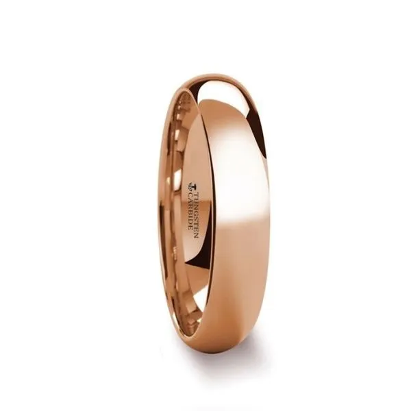 Tungsten Domed Rose Gold Plated Wedding Band Minor Jewelry Inc. Nashville, TN