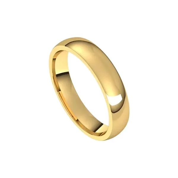 10K Yellow Gold Inside Round Comfort Fit Wedding Band Image 2 Minor Jewelry Inc. Nashville, TN