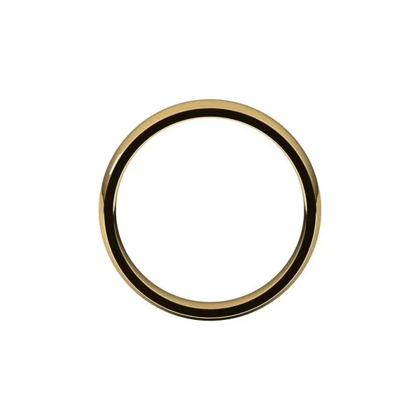 10K Yellow Gold Inside Round Comfort Fit Wedding Band Image 3 Minor Jewelry Inc. Nashville, TN