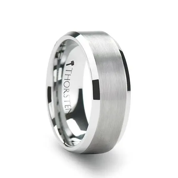 Tungsten 6mm Beveled Edge Band Minor Jewelry Inc. Nashville, TN