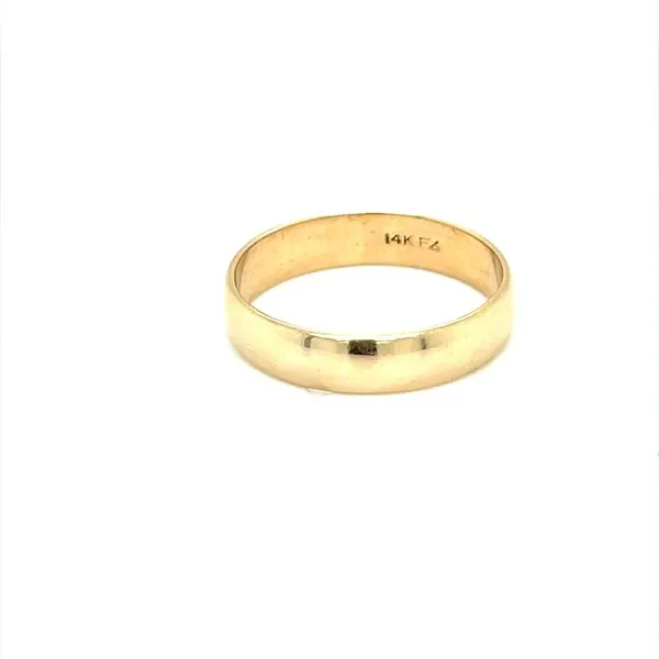 14K Yellow Gold Estate Half Round Wedding Band Image 3 Minor Jewelry Inc. Nashville, TN
