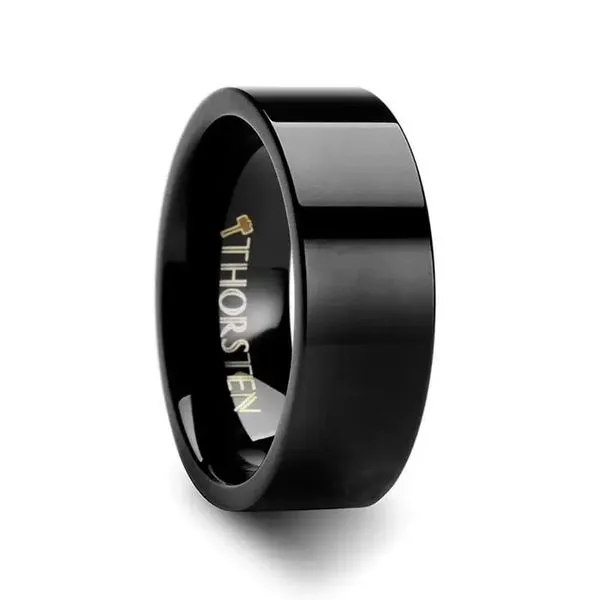 Flat BlackTungsten Wedding Band Minor Jewelry Inc. Nashville, TN