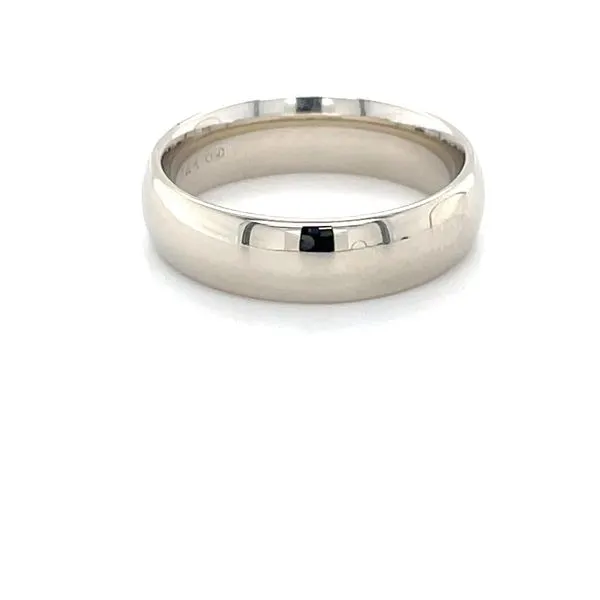 14K White Gold Estate Comfort Fit Wedding Band Image 2 Minor Jewelry Inc. Nashville, TN