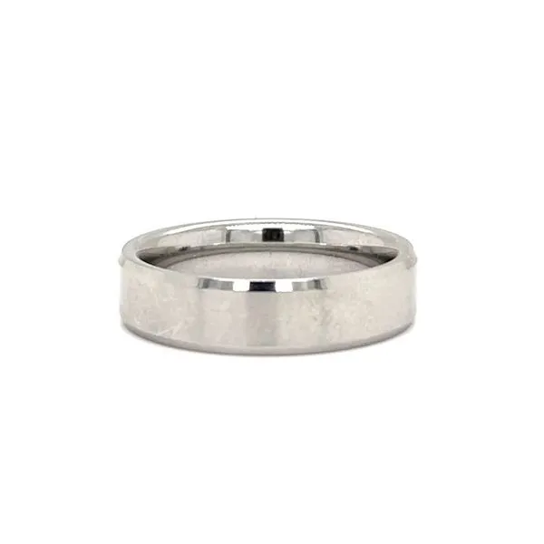 Cobalt Wedding Band with Beveled Edge Minor Jewelry Inc. Nashville, TN