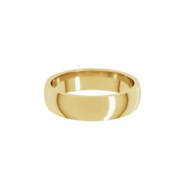 14K Yellow Gold Inside Round Lightweight Comfort Fit Wedding Band Minor Jewelry Inc. Nashville, TN